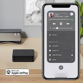 Resim WiiM Pro Plus AirPlay 2 Alıcı, Chromecast Audio, WiFi Multiroom Streamer, Roon Ready, Alexa, Siri, Google ile Uyumlu, Spotify, Amazon Music, Tidal ve Daha Fazlasından Yüksek Çözünürlüklü Ses Akışı 