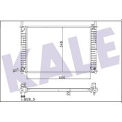Resim KALE 349500 Su Radyatoru Brazing ( Ford : Fiesta / Fusion 1.4tdci 02-) (WA376632) 