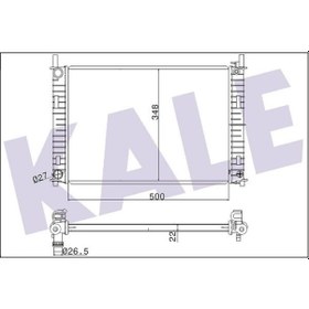 Resim KALE 349500 Su Radyatoru Brazing ( Ford : Fiesta / Fusion 1.4tdci 02-) (WA376632) 