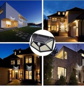 Resim Hnrlıshp Güneş Enerjili Bahçe Lambası 100 Led Bahçe Lambası Bahçe Aydınlatma 