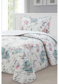 Resim Cute Girl Genç Ve Çocuk Tek Kişilik Yatak Örtüsü 180x240 Çok Renkli 