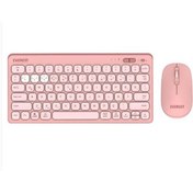Resim Everest LUMI KM-BT903 Pembe 3in1 3 BT + 2.4 1600dpi Q Kablosuz Klavye + Mouse Set 
