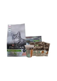 Resim Purina Pro Plan Sterilised Somonlu Kedi Maması 1500 G + Pro Plan Nutri Savour Balıklı Yaş Mama 3 x 85 G + Ölçü Kabı 