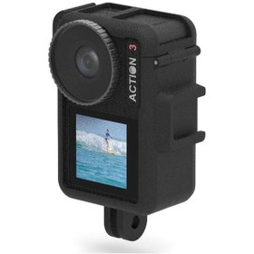 Resim Butu Djı Osmo Action 3 İçin Abs Çerçeve Spor Kamera Koruyucu Çerçeve Yan Açık Çerçeve 