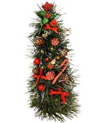 Resim Yılbaşı Ağacı Mini Süslü 