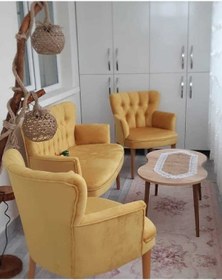Resim Azra Aksesuar Çay Seti Oturma Grubu Oturma Takımı Iskelet Ahşap Mobilya Takımı Balkon Bahçe Mobilyası 