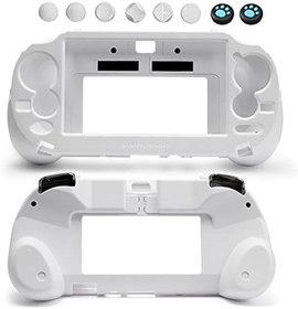 Resim CHENLAN L2 R2 Trigger Hand Grip Shell Controller Protective Case for Playstation PS Vita 1000 White 