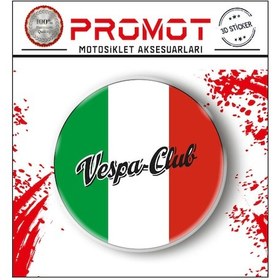 Resim Vespa 3d Damla Logo Sticker 5cm 2 