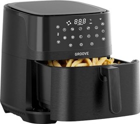 Resim Groove Max XXL 7L 1800W WiFi Smart Airfryer Air Fryer Yağsız Sıcak Hava Fritözü Siyah 