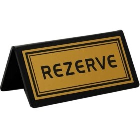 Resim Soylu Pleksi Pleksi Kafe&restoran Masa Rezerve Yazısı Gold 10X5 cm SV189 