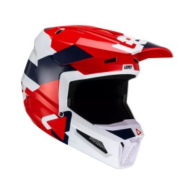 Resim Leatt GPX 2.5 V23 kraliyet mavisi kırmızı beyaz L motosiklet çapraz enduro kask 