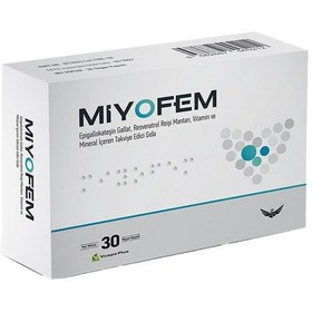 Resim Miyofem Egcg Resveratrol 30 Vegan Kapsül 