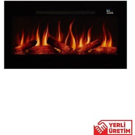 Resim Pagla 100 Elektrikli Şömine - Isıtıcılı, Cam Çerçeveli, Sınırsız 