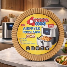 Resim Esmo Home Macro Max Airfryer Pişirme Kağıdı, Yağ Geçirmez, Yapışmaz, Tek Kullanımlık, 20 Adet, 16X16 cm 