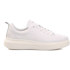Resim aspor Beyaz Ortopedik Hakiki Deri Erkek Sneaker Ayakkabı 
