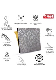 Resim Tink Gri Embos Keçe Ses Ve Isı Yalıtım Paneli 40x40 Cm - 6 Adet/1 M² 