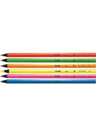 Resim Mılan 752306 Black Wood Fluo Kuru Boya Kalemi 6lı 