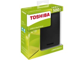 Resim Toshiba HDTB405EK3AA Canvio Basics 500 GB 2.5" USB 3.0 Taşınabilir Disk 