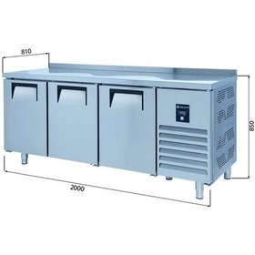 Resim Tezgah Tip Patiseri Dondurucu - 40x60 Cm Tepsi Kapasiteli 