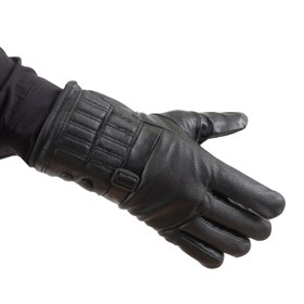 Resim Erkek Deri Eldiven - İçi Peluşlu - Savex - Siyah - 137-A 
