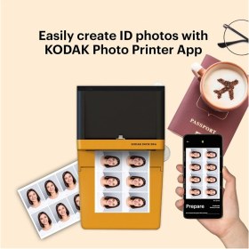 Resim Dock Era 4pass Mobil Fotoğraf Yazıcı 10X15 cm Bluetooth Bağlantılı, 10 Adet Fotoğraf, Retro Tasarım 