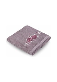 Resim Taç 2'li Bambu El-Yüz Havlusu Claudia Mürdüm 50x90 