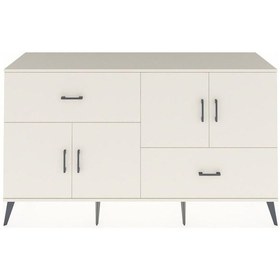 Resim Hyperion Konsol 3 Raflı 2 Çekmeceli 4 Kapaklı 176x44x99 Aytaşı-ay Aytaşı-aytaşı 