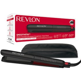Resim Revlon RVST2211PE Hindistan Cevizi Yağlı 25 mm Saç Düzleştirici Siyah 