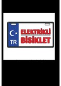 Resim Sevenkardeşler Mavi Elektrikli Bisiklet E-bike Plakalık Çok Renkli 