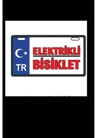 Resim Sevenkardeşler Mavi Elektrikli Bisiklet E-bike Plakalık Çok Renkli 