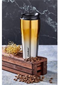 Resim Cooker Ckr2049 400 Ml Çelik Bardak Termos Siyah - Mavi 