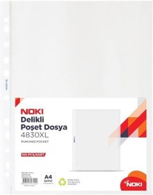 Resim Noki 4830XL A4 Şeffaf Poşet Dosya 100'lü 