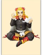 Resim Demon Slayer Anime Rengoku Onigiri Duvar Posteri - Çerçevesiz - 15x21 