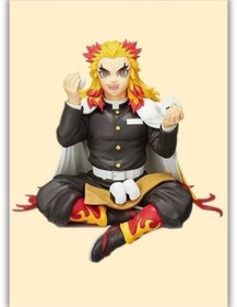 Resim Demon Slayer Anime Rengoku Onigiri Duvar Posteri - Çerçevesiz - 15x21 