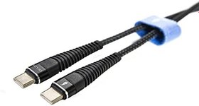 Resim SHAZA TYPE-C TO TYPE-C PD 5A 100W Örgülü Hızlı Şarj ve Data Kablosu 1 Metre 