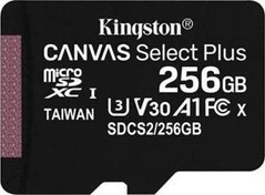 Resim Canvas Select Plus 256GB 100MB/s SDCS2/256GB A1 C10 Micro SD Kart Kingston