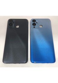 Resim Infinix Hot 12 Play Kasa Arka Kapak Pil Kapağı Siyah Siyah 