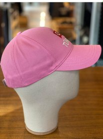 Resim Hamze Türkiye Bayrak Nakışlı Pamuklu Unisex Cap Şapka Pembe 
