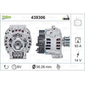 Resim Valeo ALTERNATOR 12V 95A CLIO II ESPACE KANGOO LAGUNA - 439306 