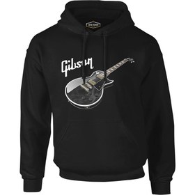 Resim Gitar - Gibson 1 Siyah Erkek Fermuarsız Kapşonlu - Siyah / S 