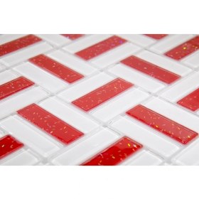 Resim Tezgah Arası 4mm Kristal Cam Mozaik ( 1 kutu = 1 m2 Fiyatıdır ) 