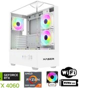 Resim Xaser XSR1095 R7-5700X 32 GB 1 TB M.2 NVMe SSD 8 GB RTX4060 Free Dos Masaüstü Oyuncu Bilgisayarı Beyaz 