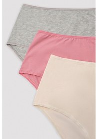 Resim Penti Soft Color 3lü Yüksek Bel Çok Renkli Slip Külot Çok Renkli 