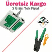 Resim Rj9 Rj45 Rj11 Telefon Jack Sıkma Pensesi Data Kablosu Test Cihazı 