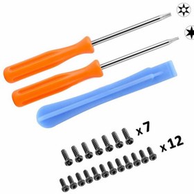 Resim POPKONSOL Xbox One Slim Elite One S X Kol T6 T8 Tornavida Yedek Vida Tamir Seti Xbox One Yedek Parça 