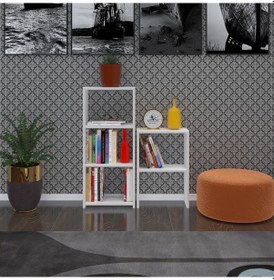 Resim Kenzlife Kitaplık Süper Ga 150*40*19 Byz 5 Katlı Tek Bölme Çift Bölme Opsiyonlu Ofis Mutfak Banyo Dolabı Arkalıksız Çok Renkli 