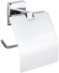 Resim Alper Banyo Kare Krom Yapışkanlı Kapaklı Tuvalet Kağıtlığı Wc Kağıtlık Tuvalet Kağıdı Askısı 