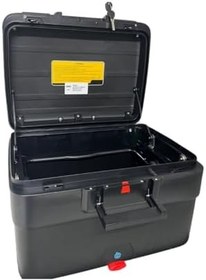 Resim WHEELIE XT69X-B 30/40 Litre Motosiklet Arka Çanta Genişleyebilen Siyah Su Geçirmez Tak Çıkart Özellikli ABS 