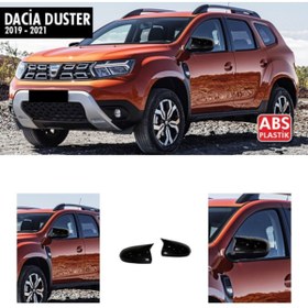 Resim NamTuning Dacia Duster Yarasa Batman Ayna Kapağı 2018 Ve Üzeri Parlak Siyah 