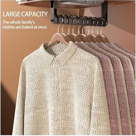 Resim Portatif Çamaşır Kurutma Makinesi, Çift Modlu Hızlı Kıyafet Kurutma, Geniş Hazneli Kurutma Torbası, Zamanlayıcılı Kapanma, Ev Ofis Seyahat İçin Katlanabilir Elektrikli Kurutma Makinesi, Bej 